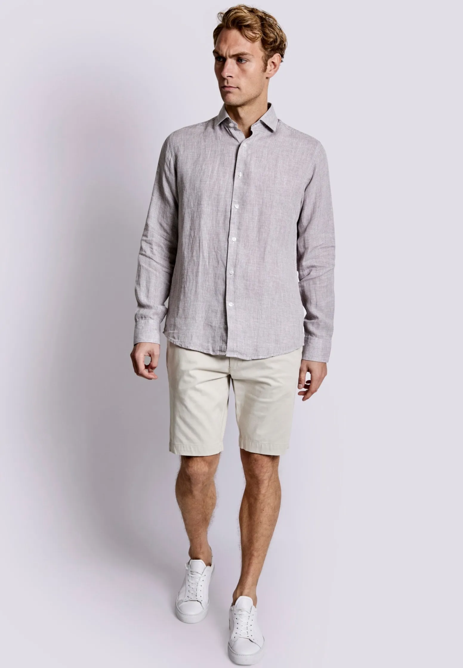 BS Madrid Casual Slim Fit Skjorta - Clay