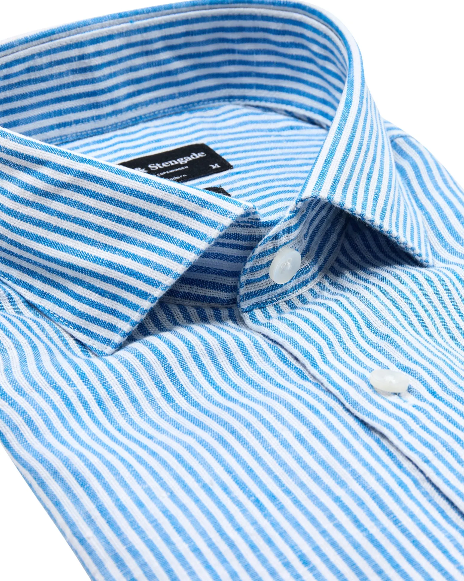 bs_malaga_casual_modern_f_1.webp BS Malaga Casual Modern Fit Skjorta - Blue/White