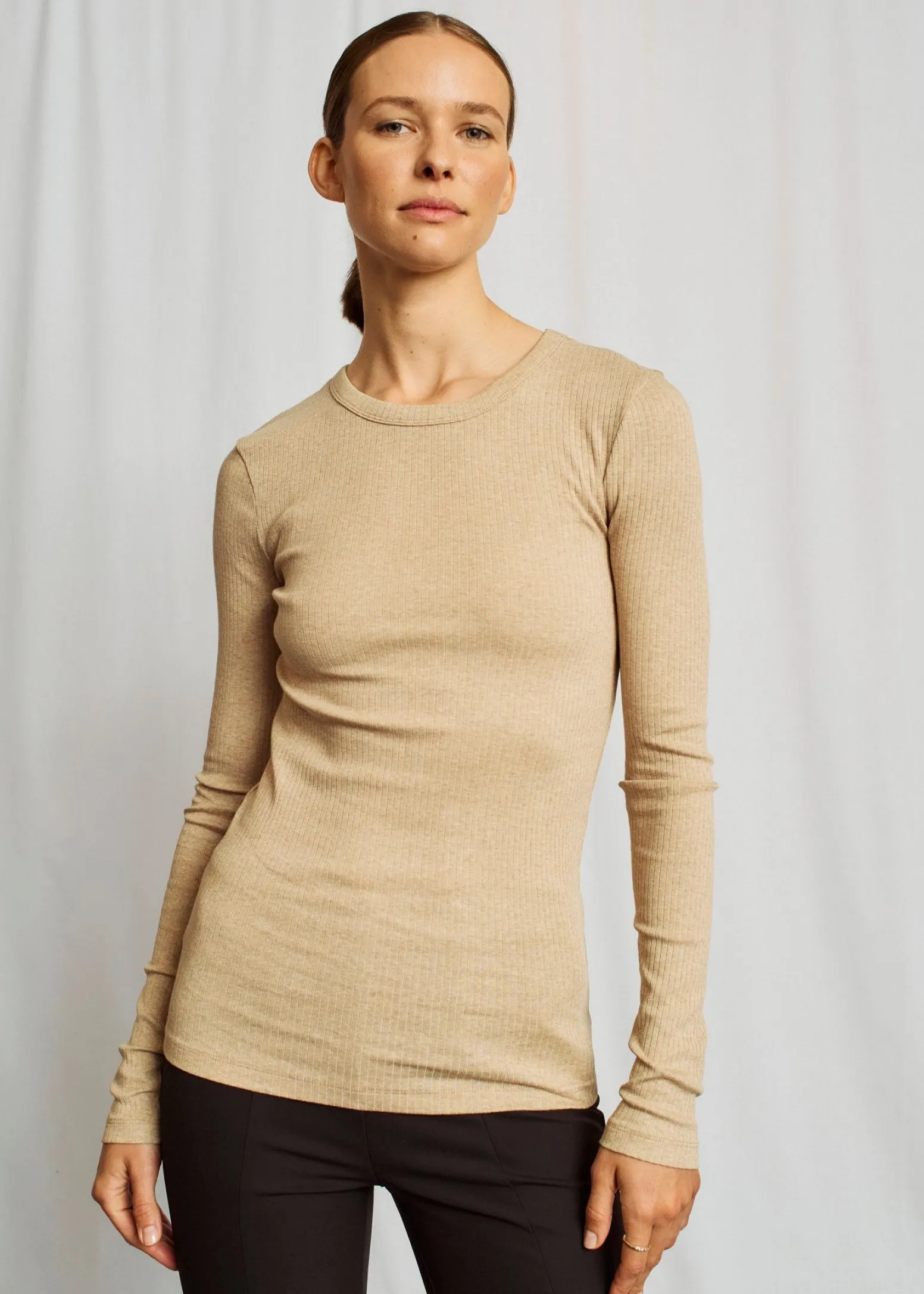 BS Margrethe Långärmad T-Shirt - Sand