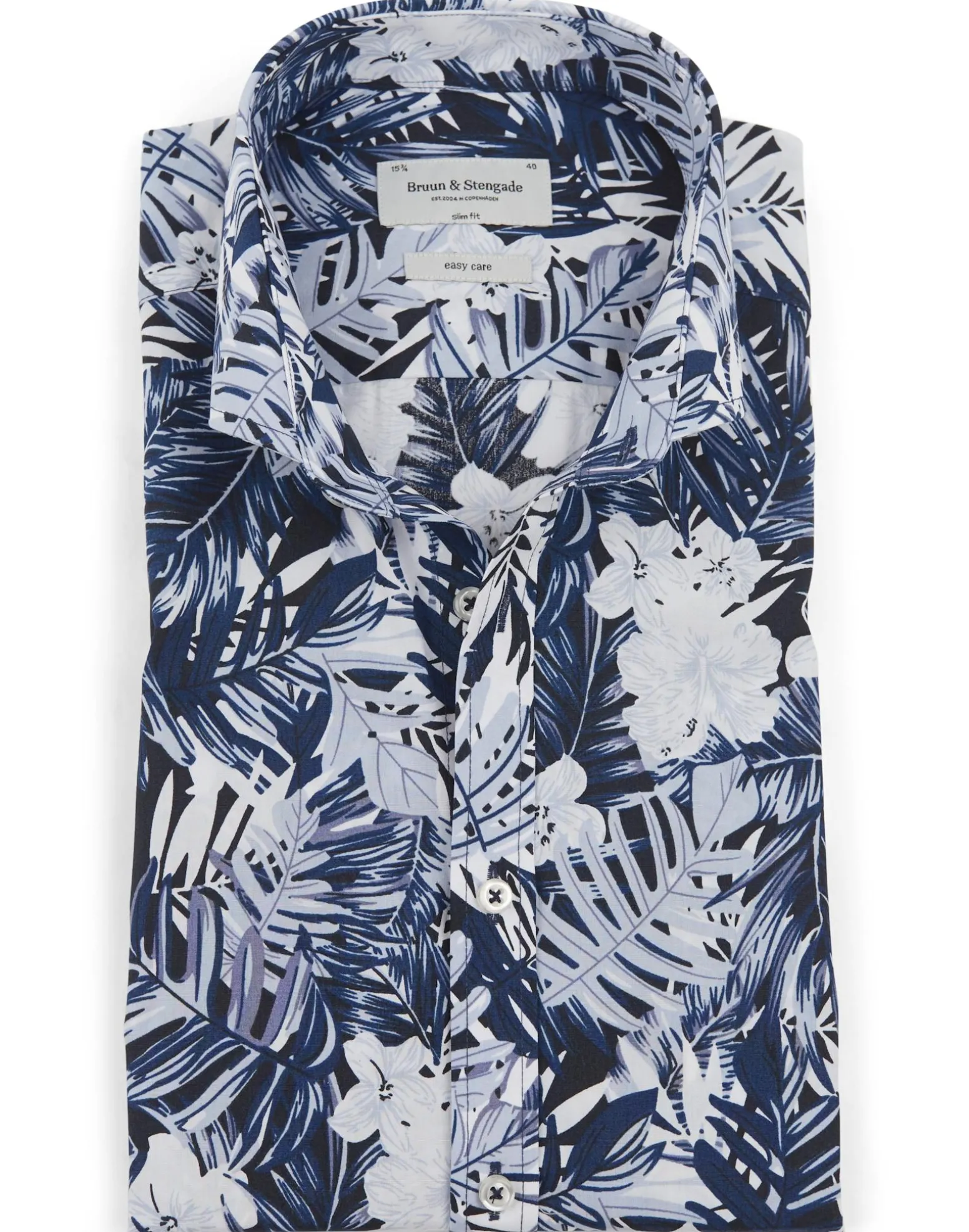 BS Master Slim Fit Skjorta - Dark Blue