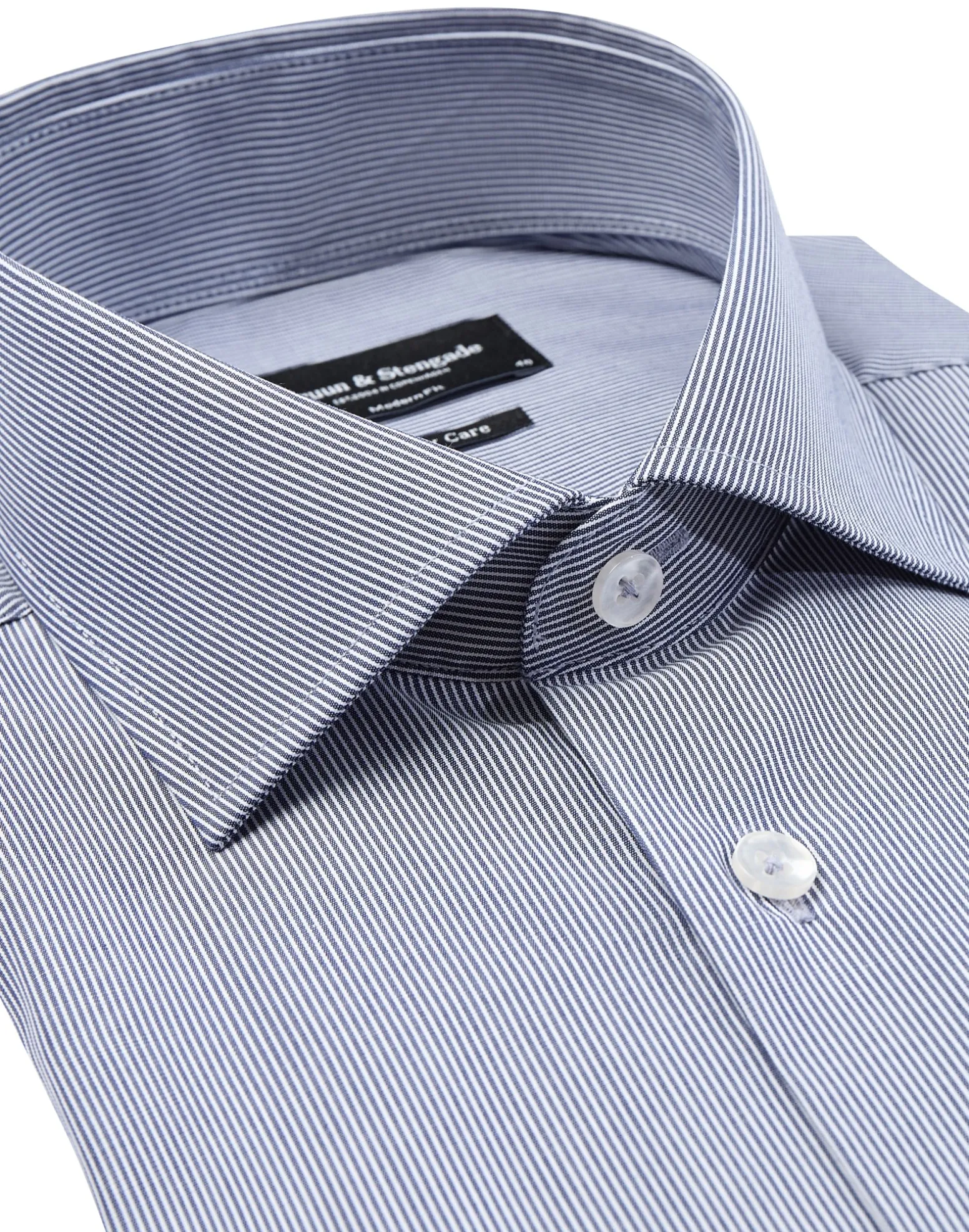 BS Matip modern fit Skjorta - Blue/White