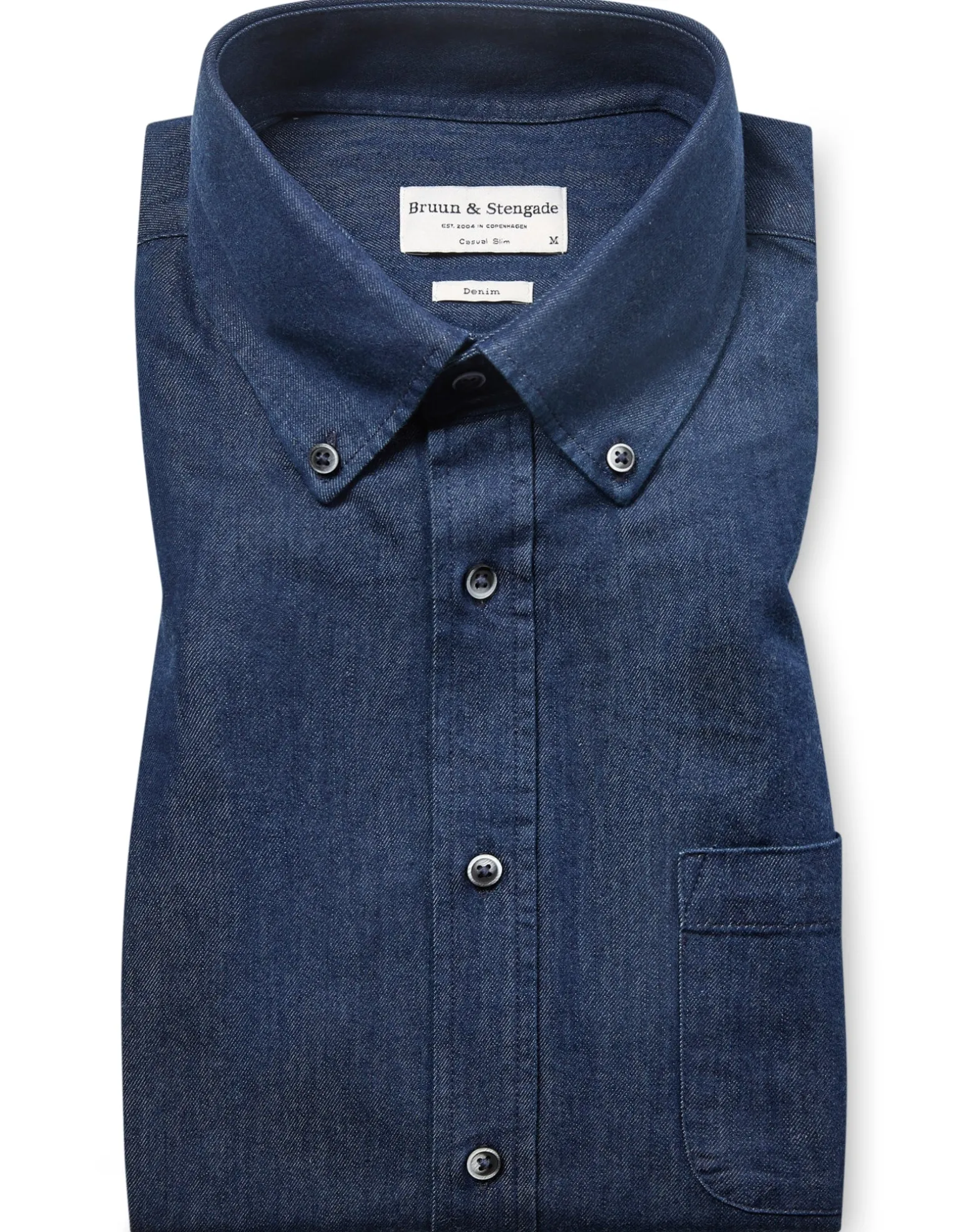 BS Middlecoff Casual Slim Fit Skjorta - Indigo