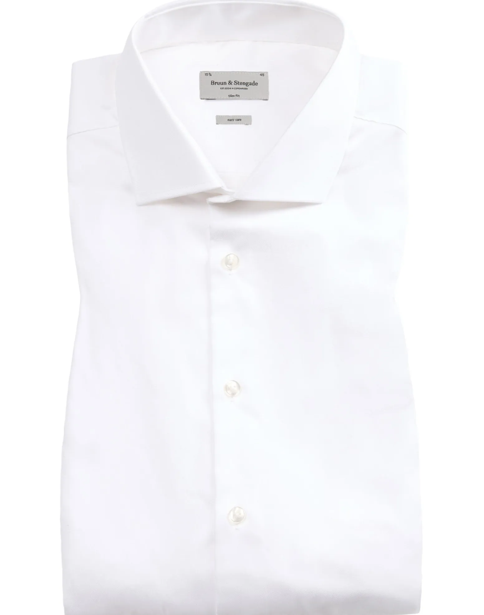 BS Miles Slim Fit Skjorta - White