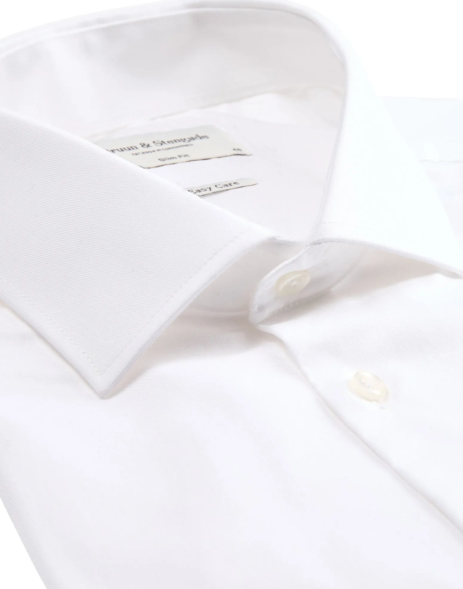 BS Miles Slim Fit Skjorta - White