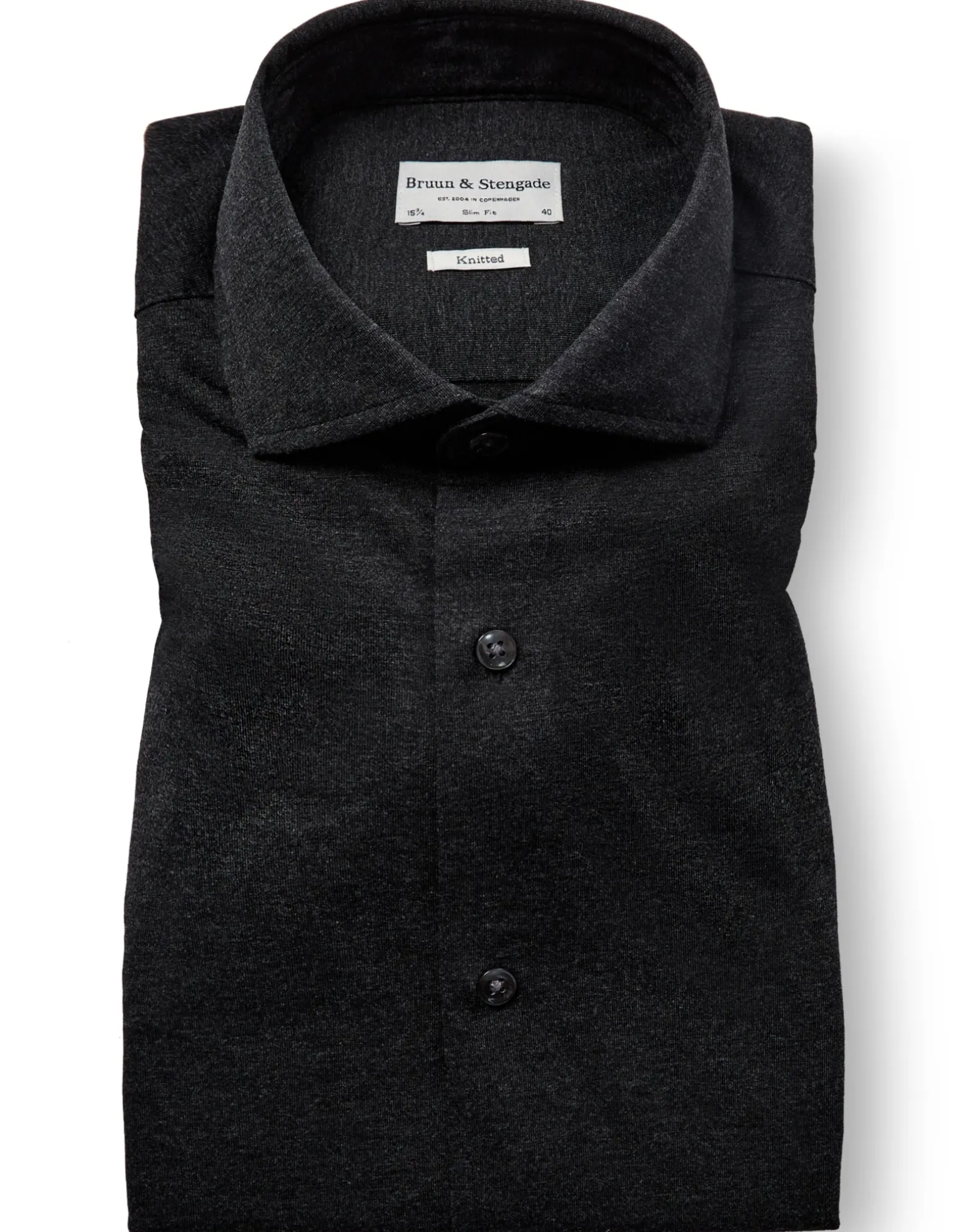 BS Miller Slim Fit Skjorta - Charcoal
