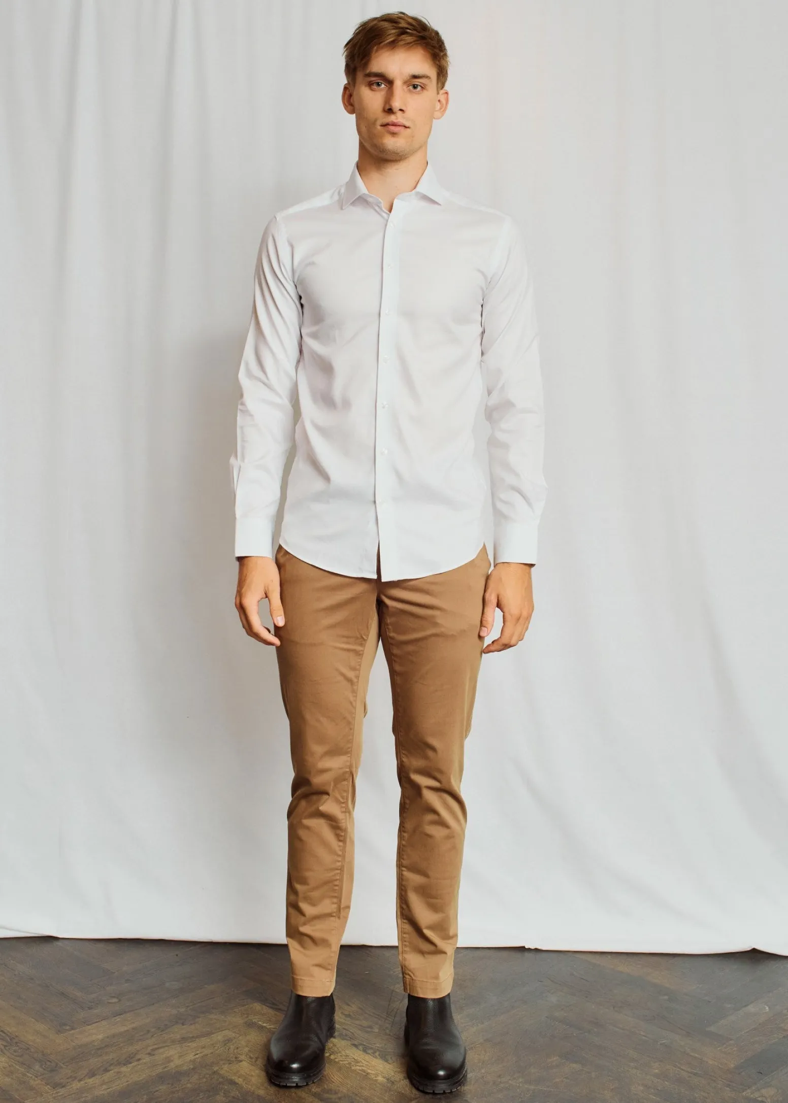 BS Millsap Modern Fit Skjorta - White