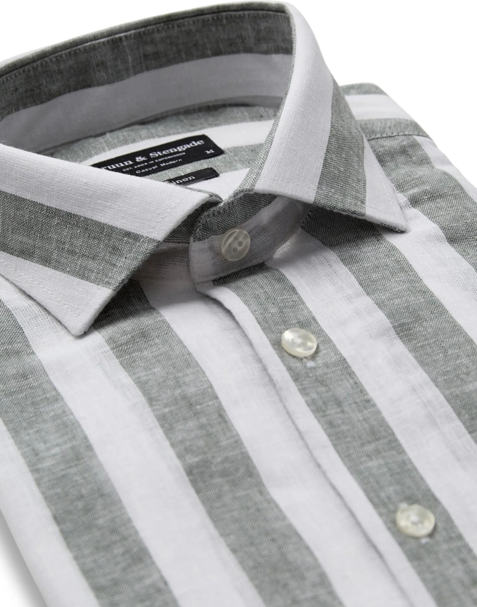 bs_munoz_casual_modern_fi_1.webp BS Munoz Casual Modern Fit Skjorta - Green/White