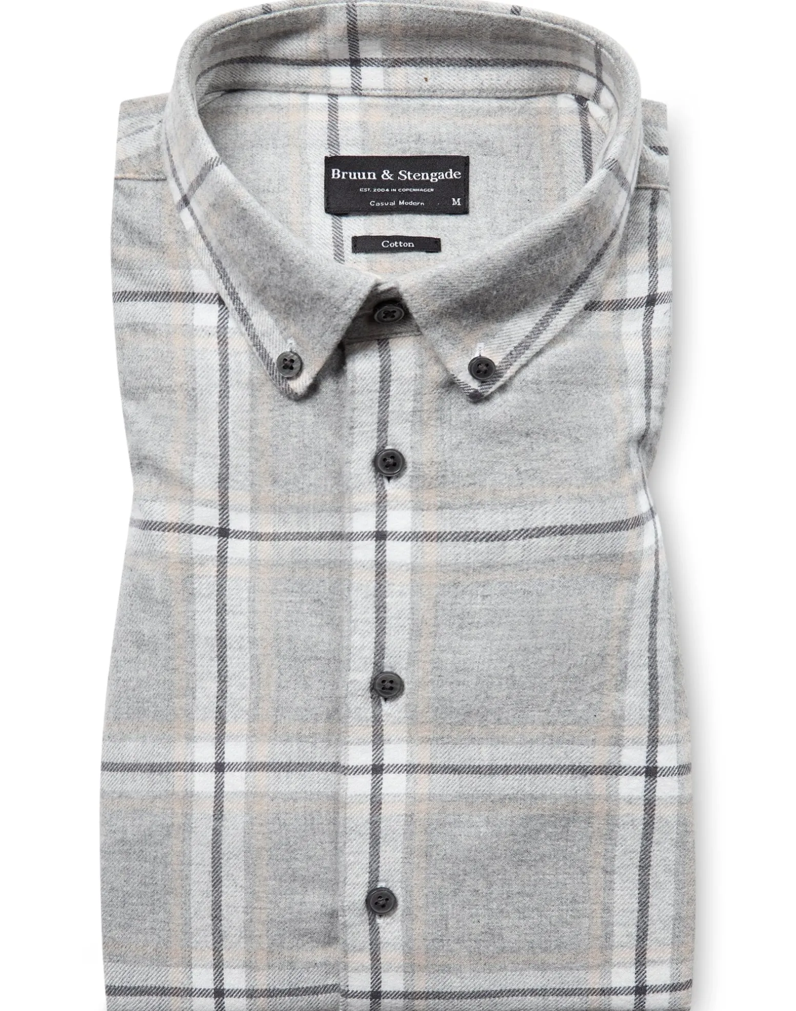 BS Norman Casual Modern Fit Skjorta - Light Grey