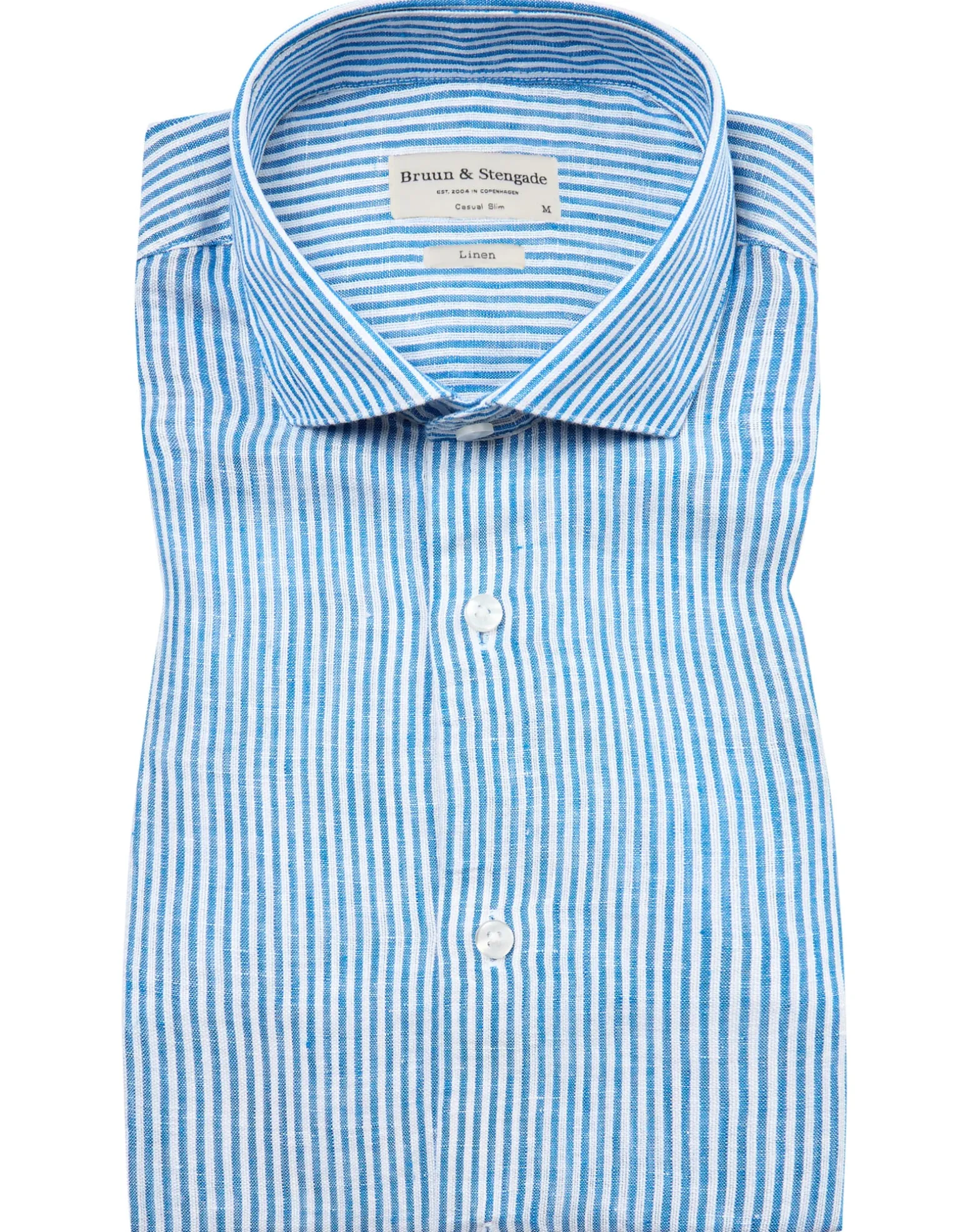BS Palma Casual Slim Fit Skjorta - Blue/White