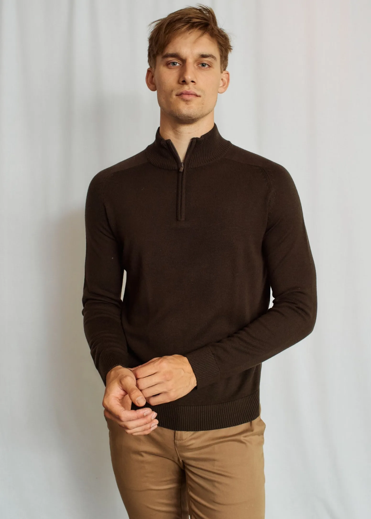 BS Pelle Regular Fit Stickat - Green