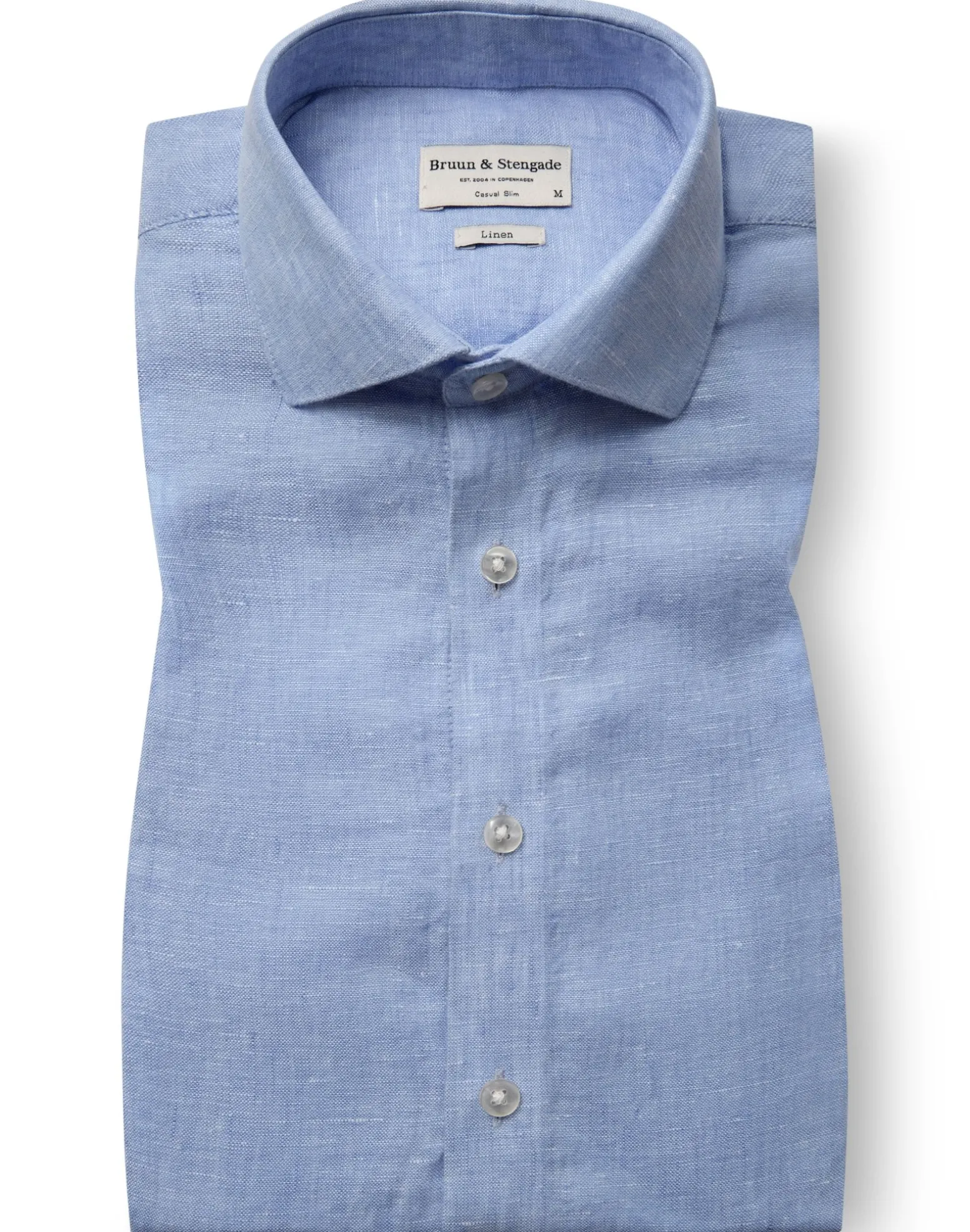 BS Perth Casual Slim Fit Skjorta - Light Blue