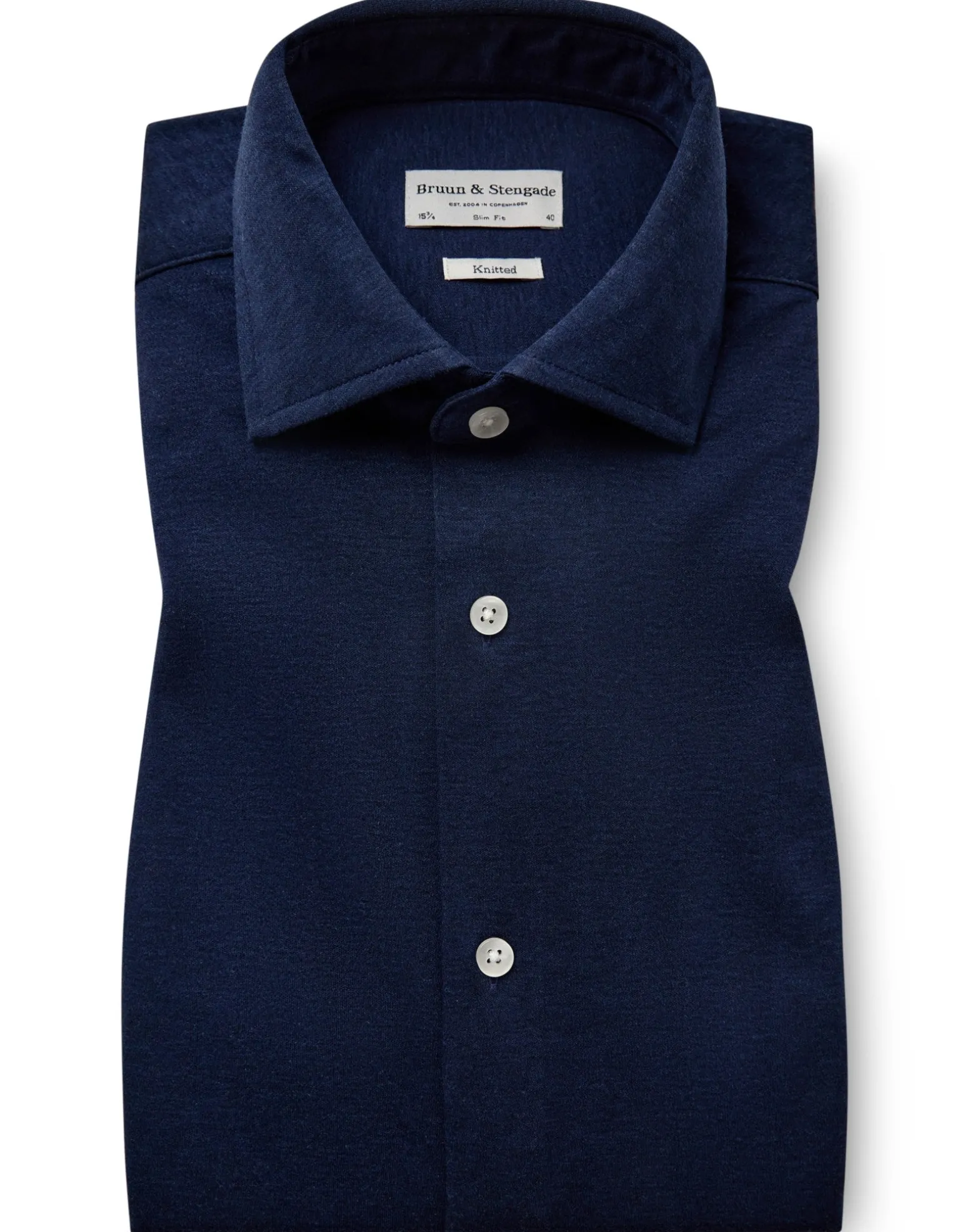BS Rice Slim Fit Skjorta - Navy