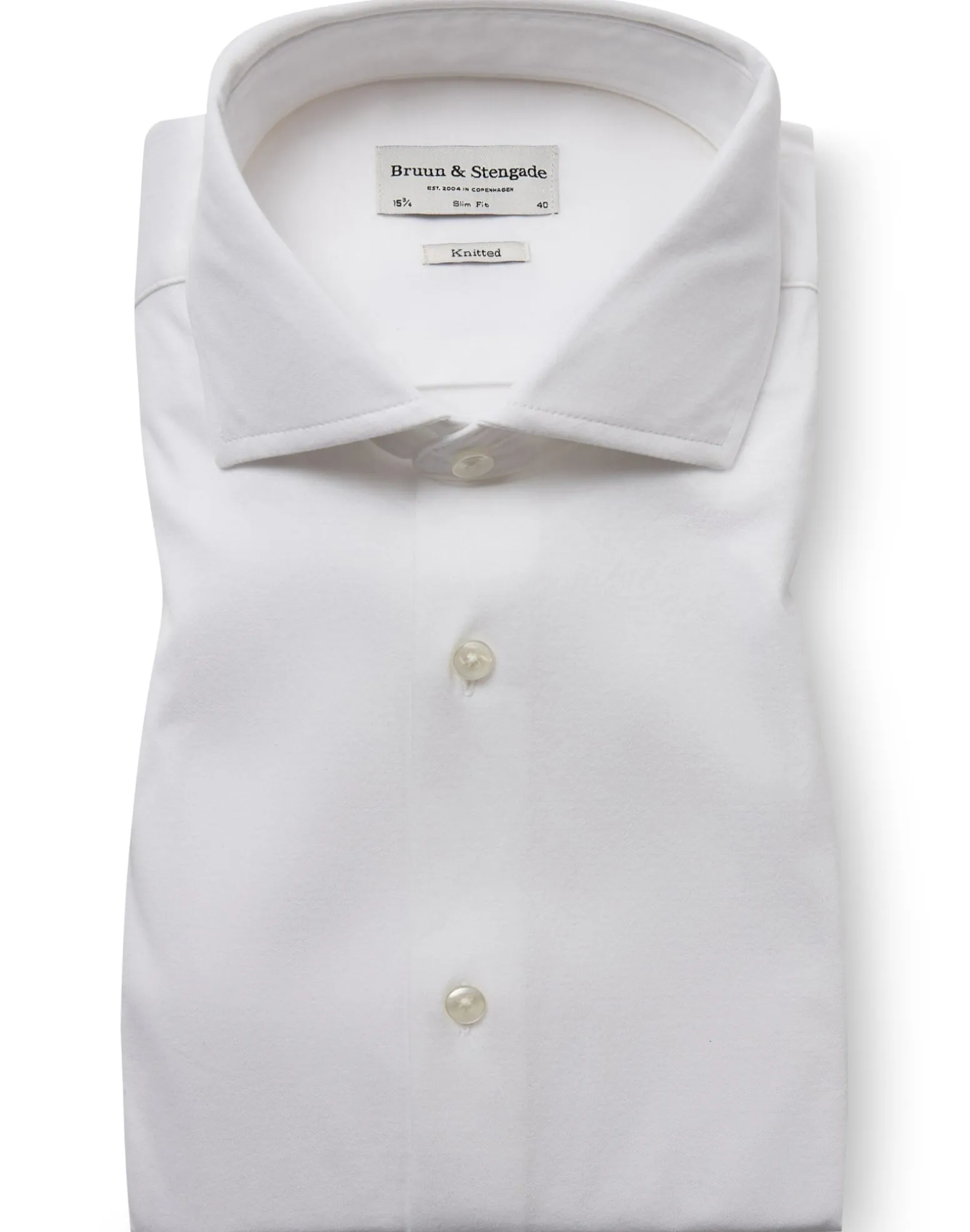 BS Rice Slim Fit Skjorta - White