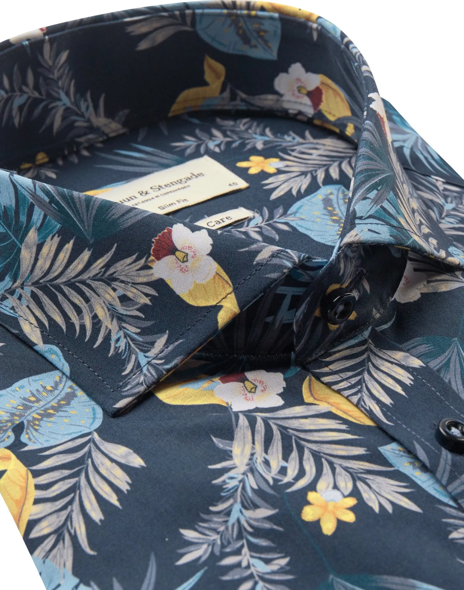 BS Riva Slim Fit Skjorta - Navy