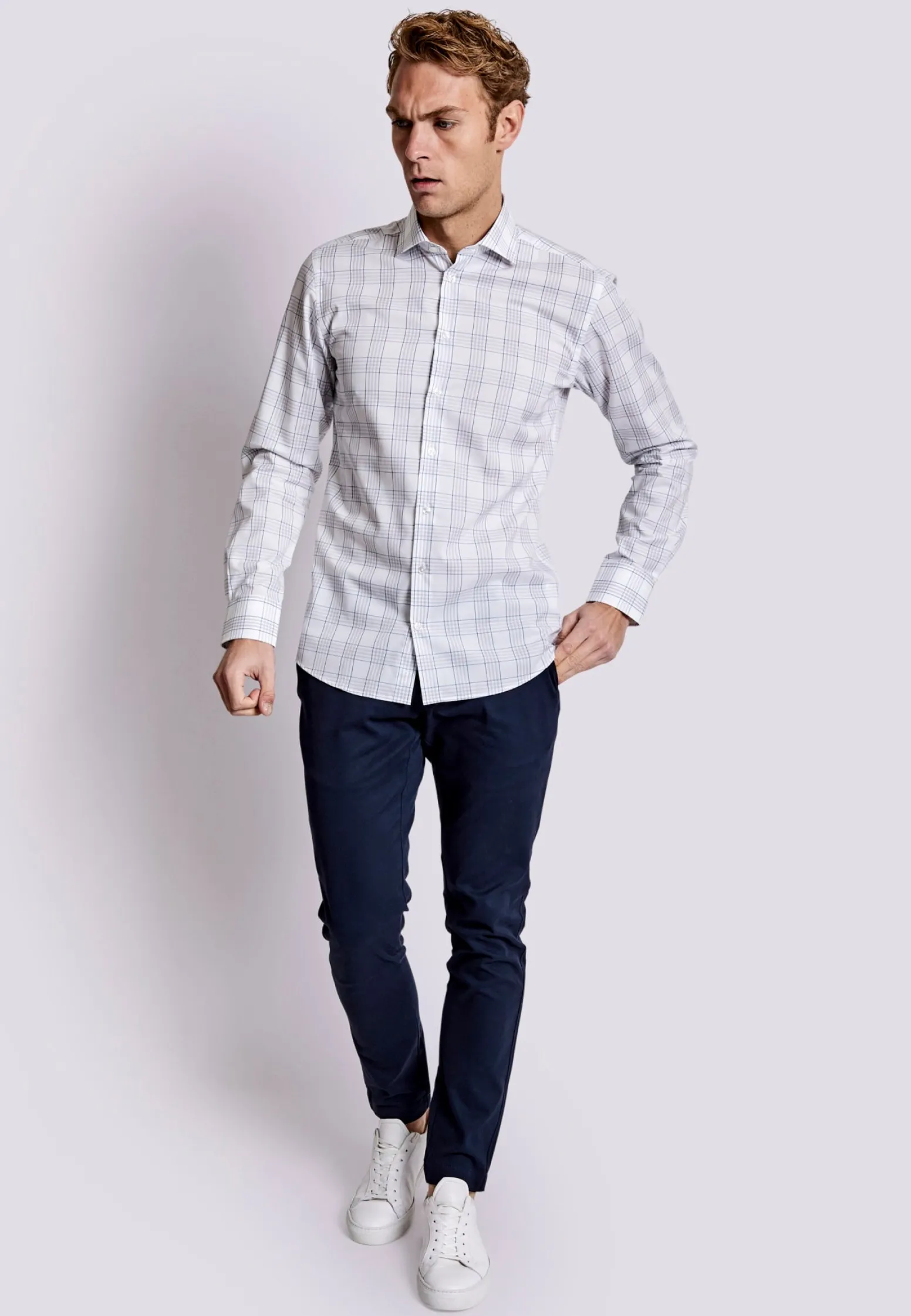BS Rue Slim Fit Skjorta - White