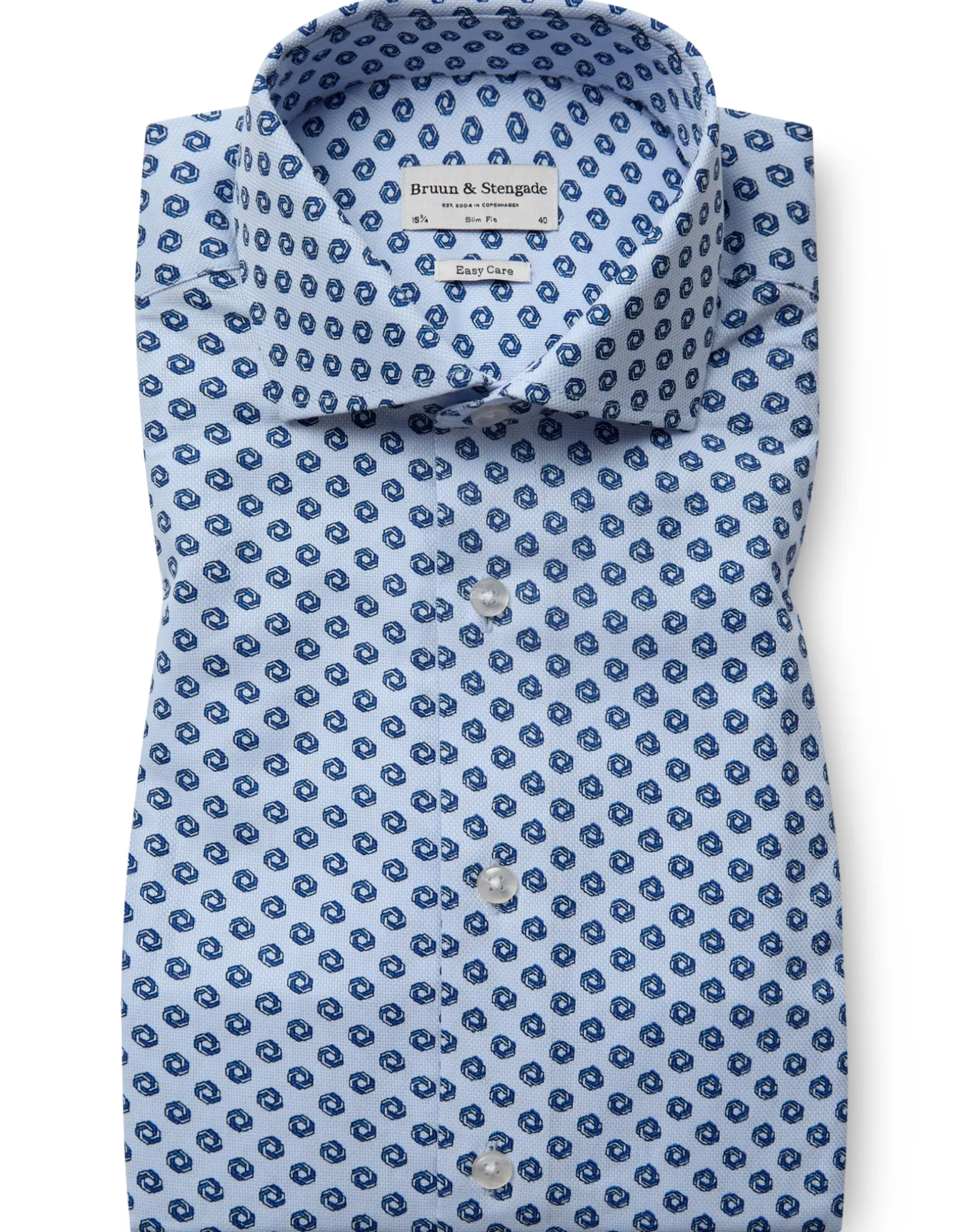 BS Sanders Slim Fit Skjorta - Light Blue