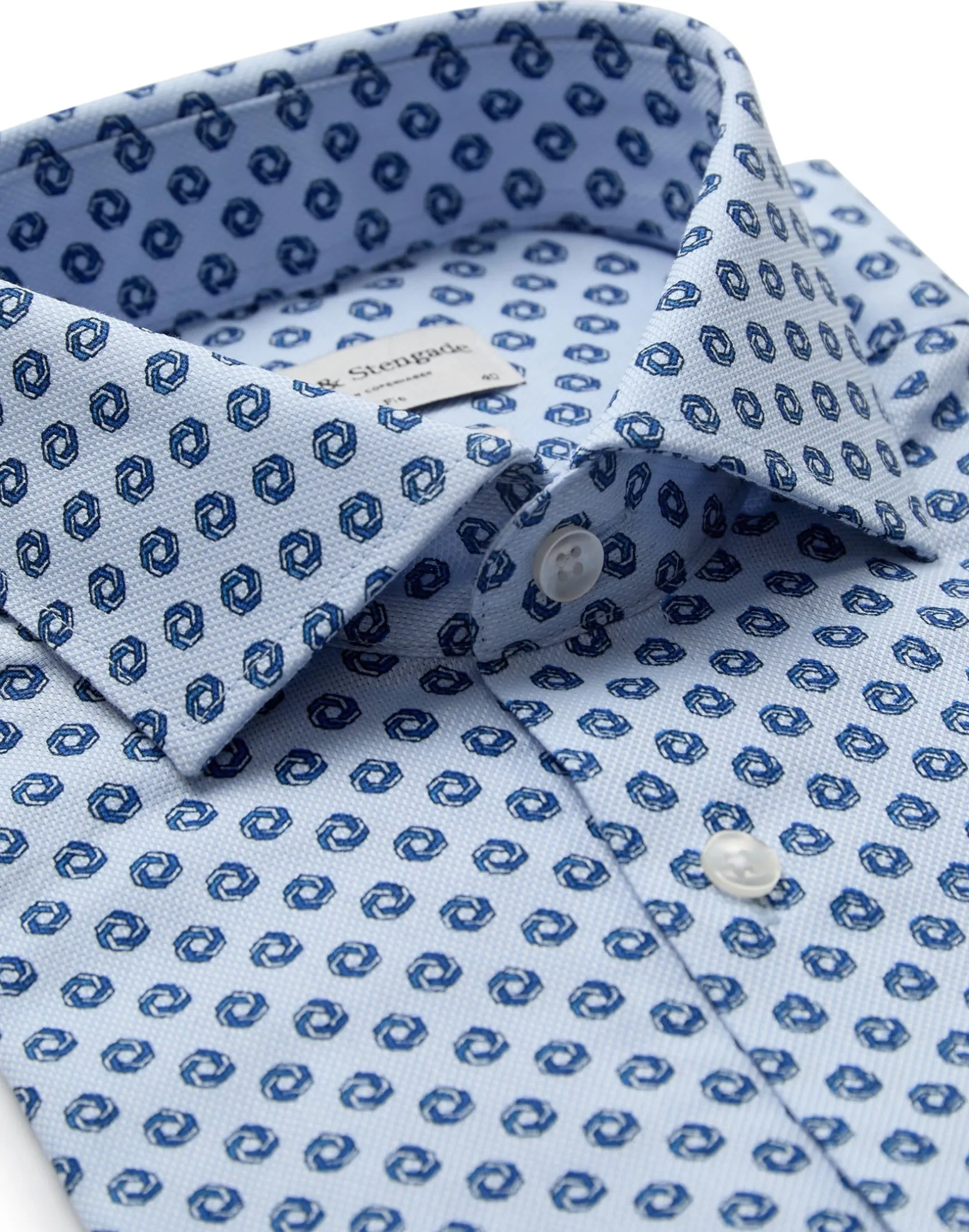 BS Sanders Slim Fit Skjorta - Light Blue