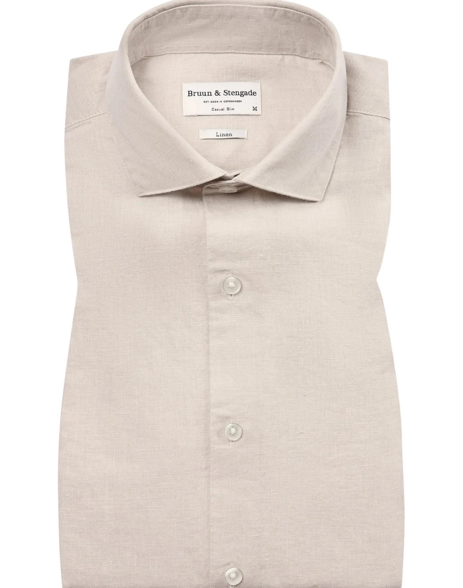 BS Sevilla Casual Slim Fit Skjorta - Sand