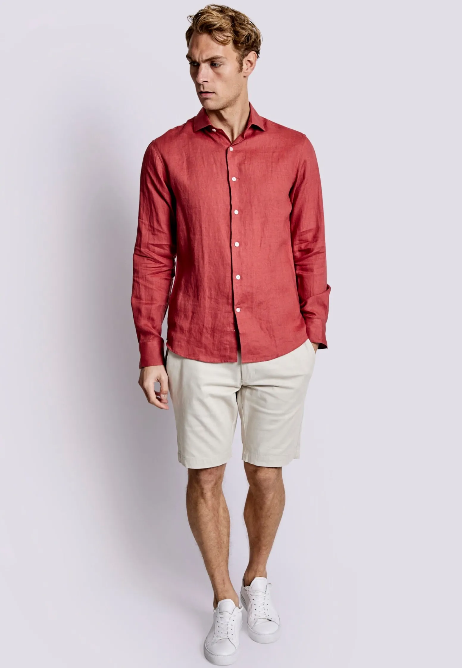 bs_sevilla_casual_slim_fi_2-2.webp BS Sevilla Casual Slim Fit Skjorta - Rust