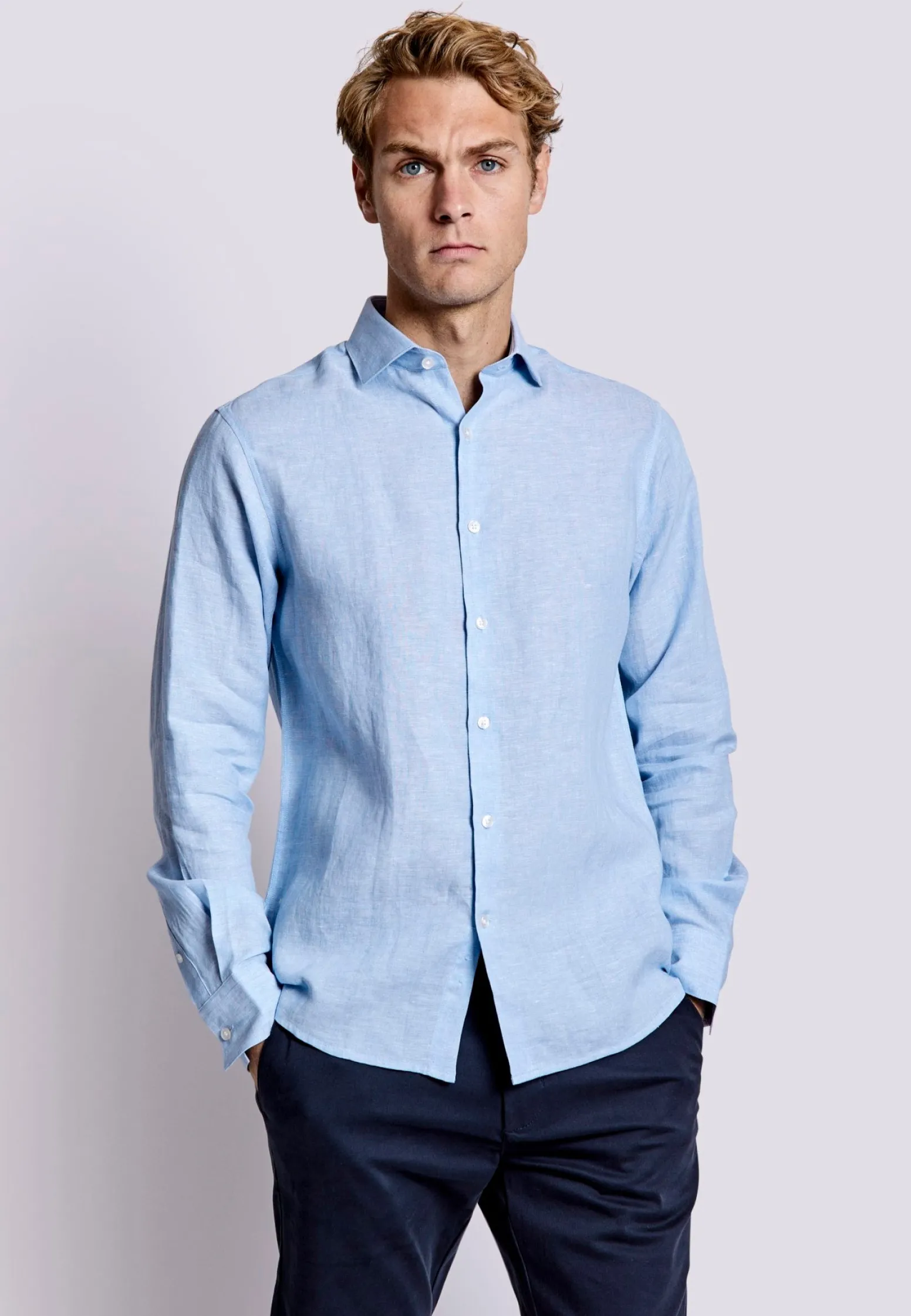 bs_sevilla_casual_slim_fi_2-4.webp BS Sevilla Casual Slim Fit Skjorta - Light Blue
