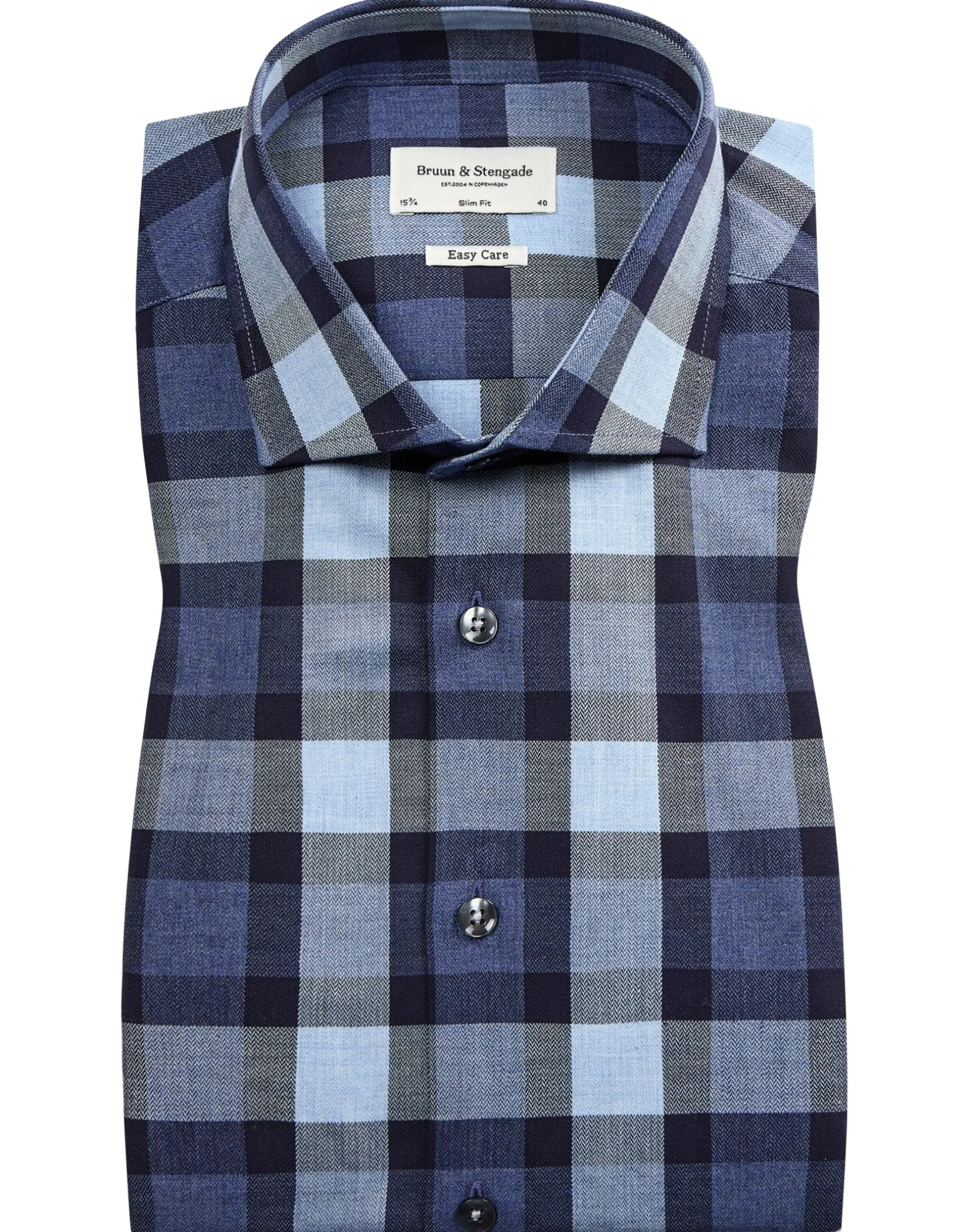 BS Sink slim fit Skjorta - Blue
