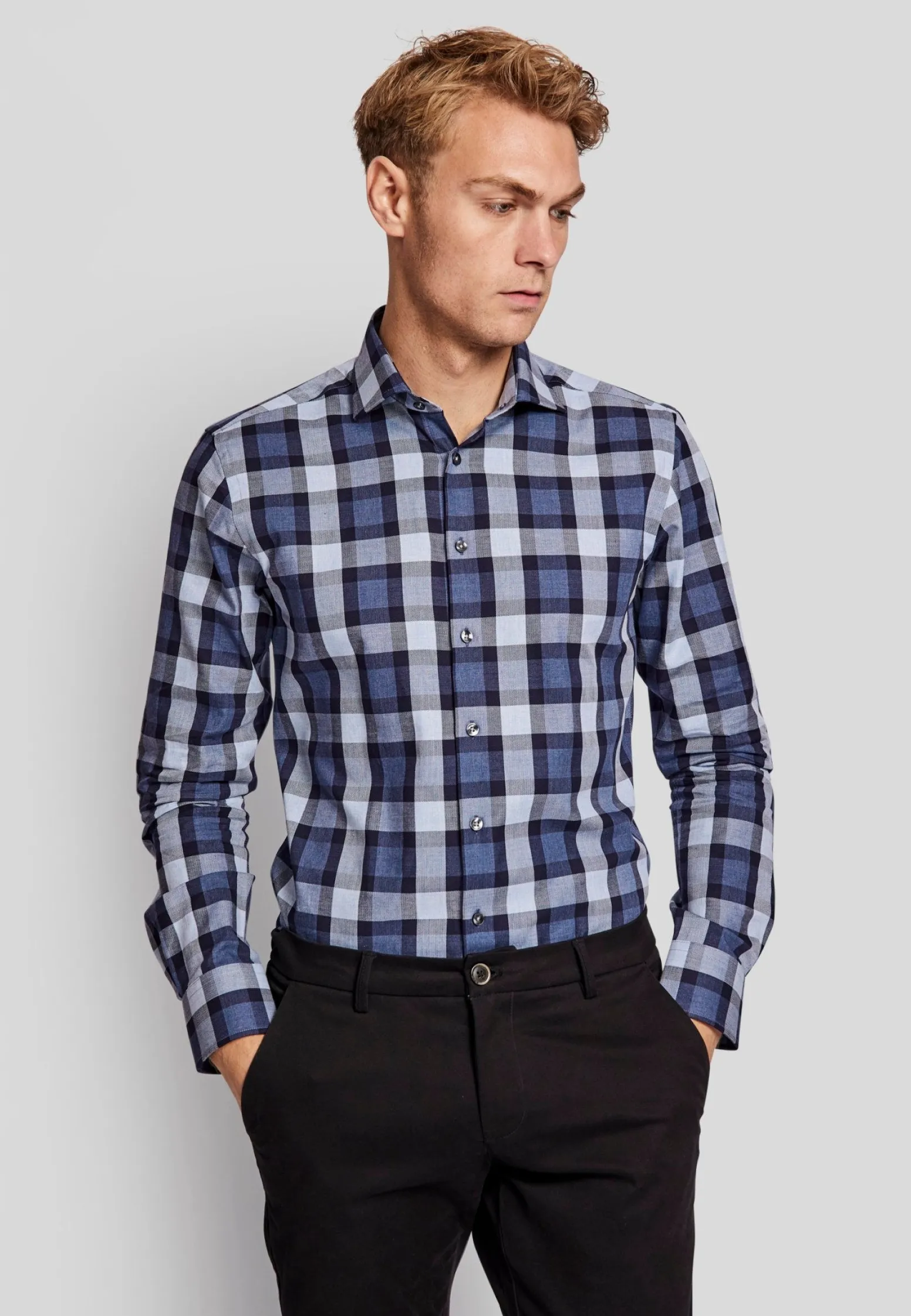 bs_sink_slim_fit_skjorta__3.webp BS Sink slim fit Skjorta - Blue