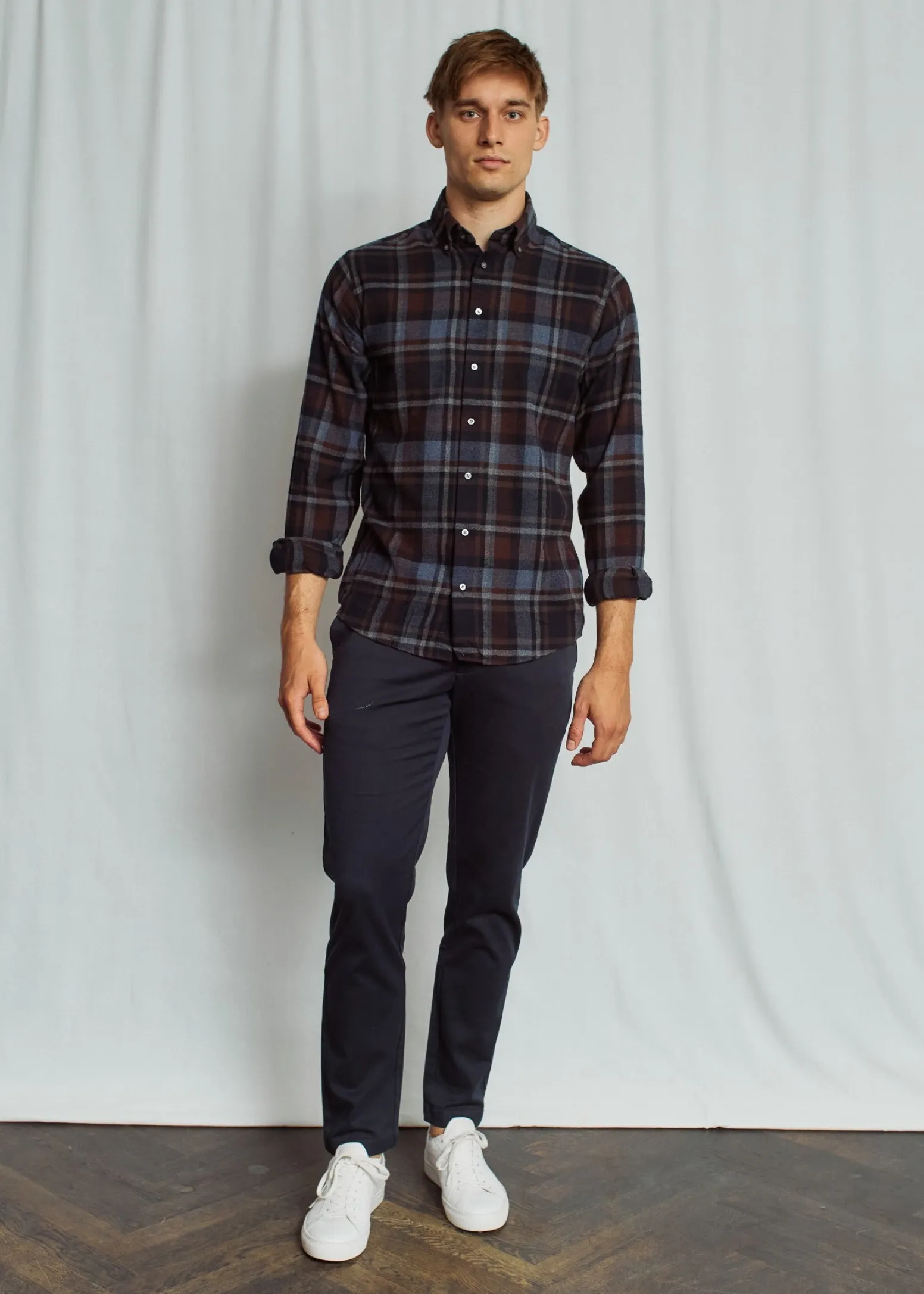 BS Tethys Casual Modern Fit Skjorta - Navy