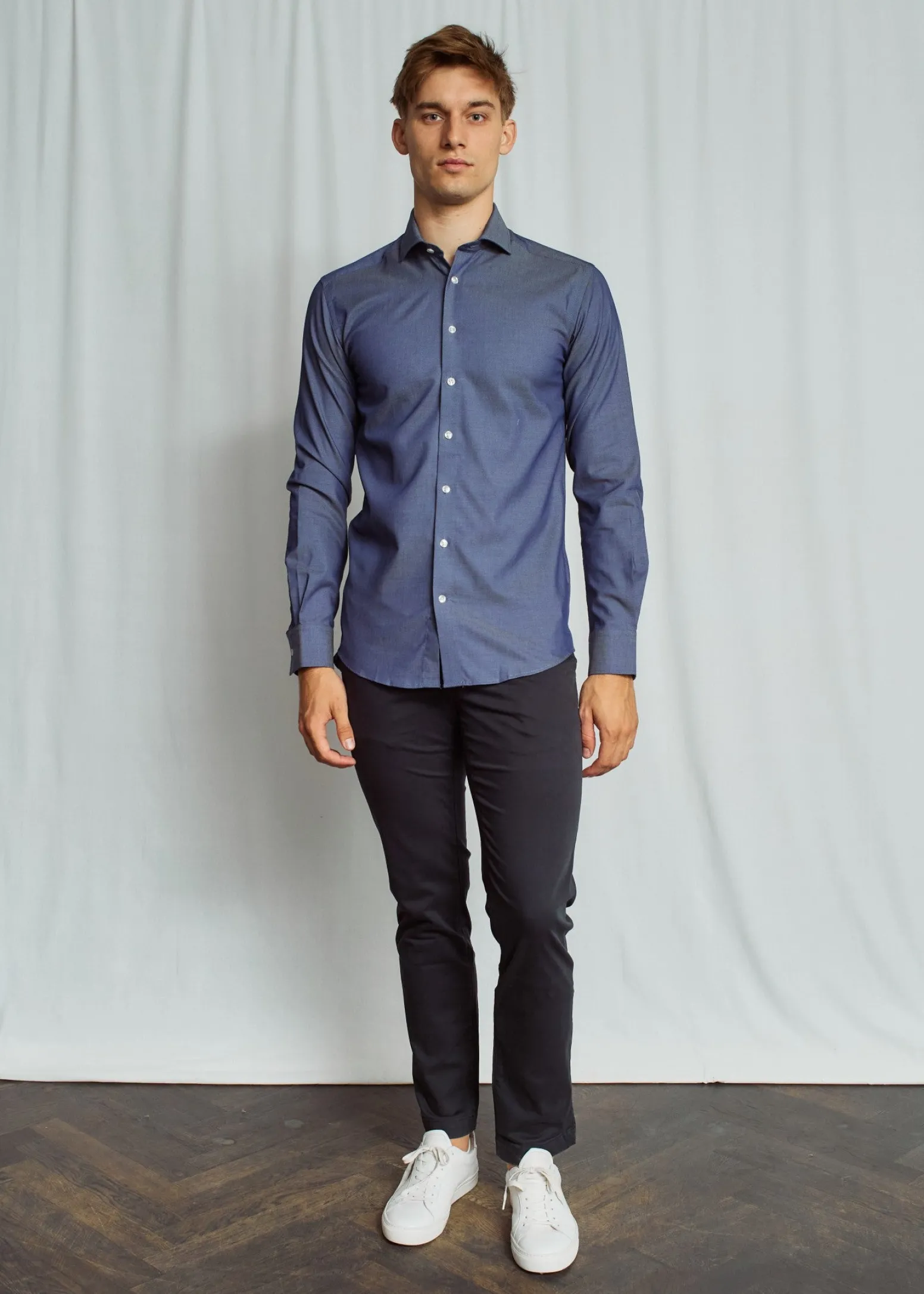 BS Tobias Modern Fit Skjorta - Blue