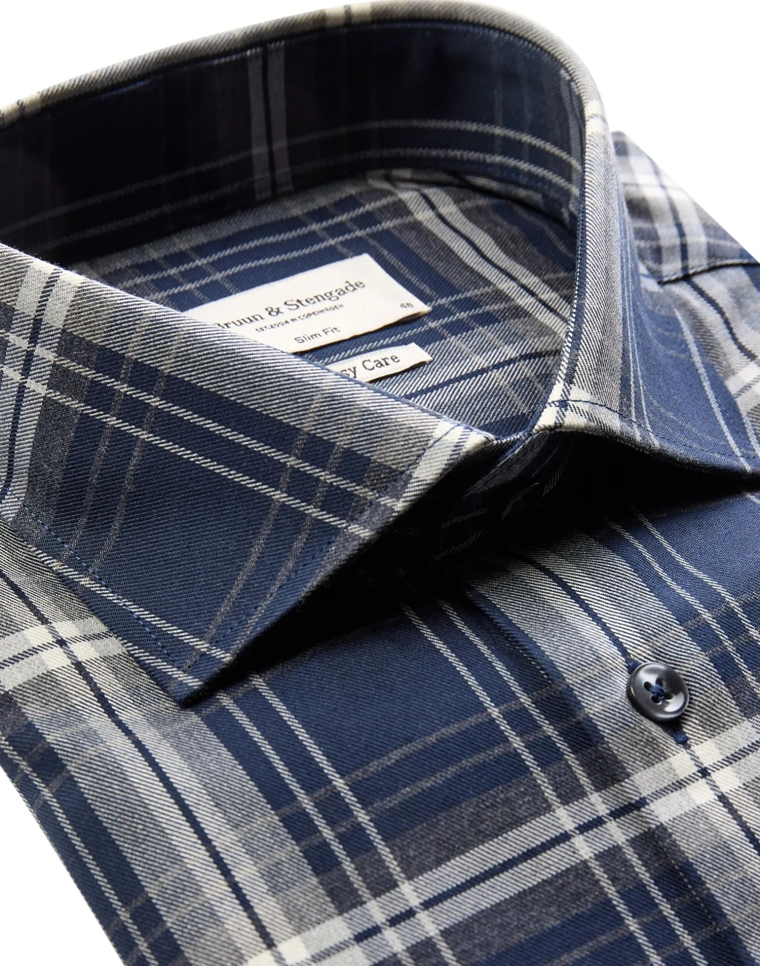 BS Tony Slim Fit Skjorta - Dark Blue
