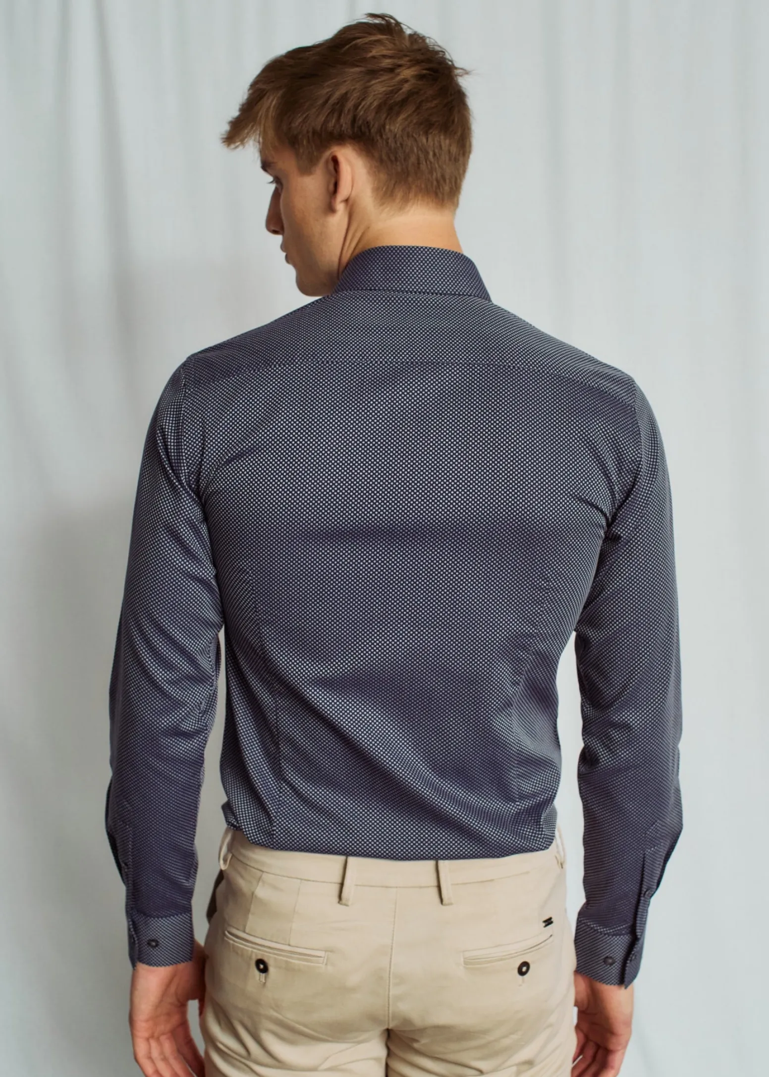 BS Tyreke Slim Fit Skjorta - Navy