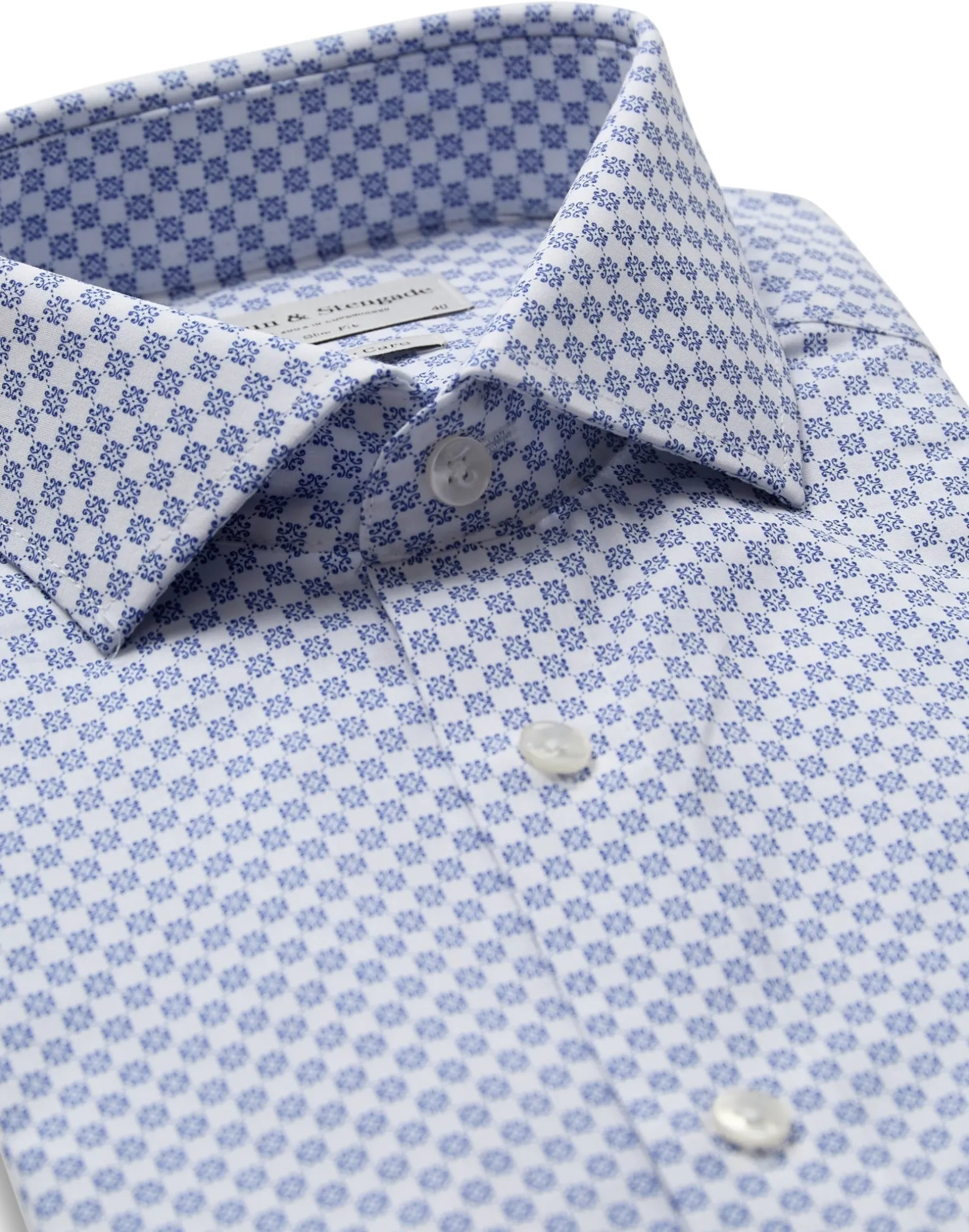 BS Unitas Slim Fit Skjorta - Light Blue
