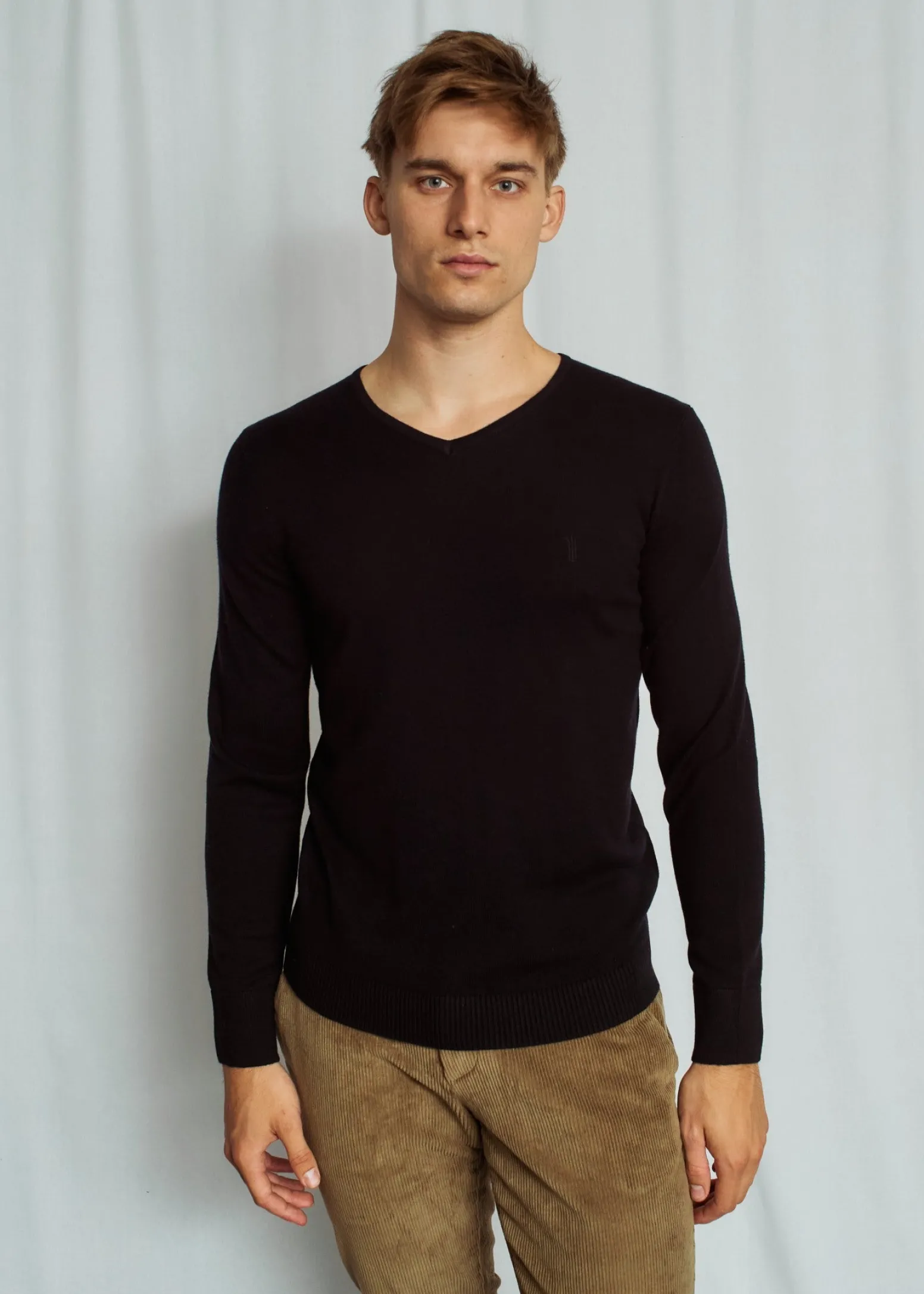 BS Uranus Regular Fit Stickat - Black