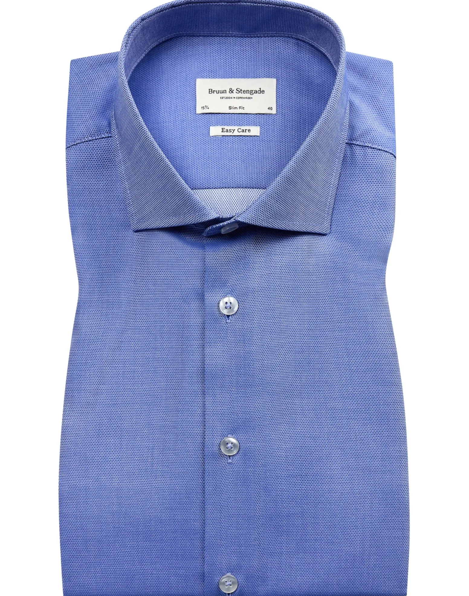 BS Val slim fit Skjorta - Blue