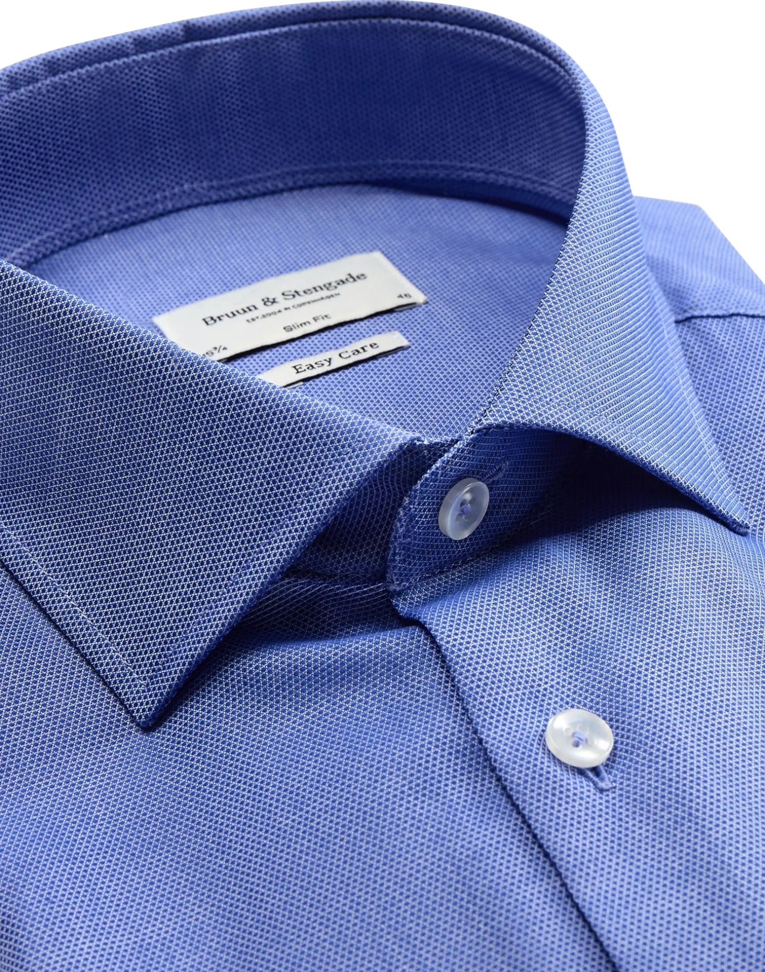 BS Val slim fit Skjorta - Blue