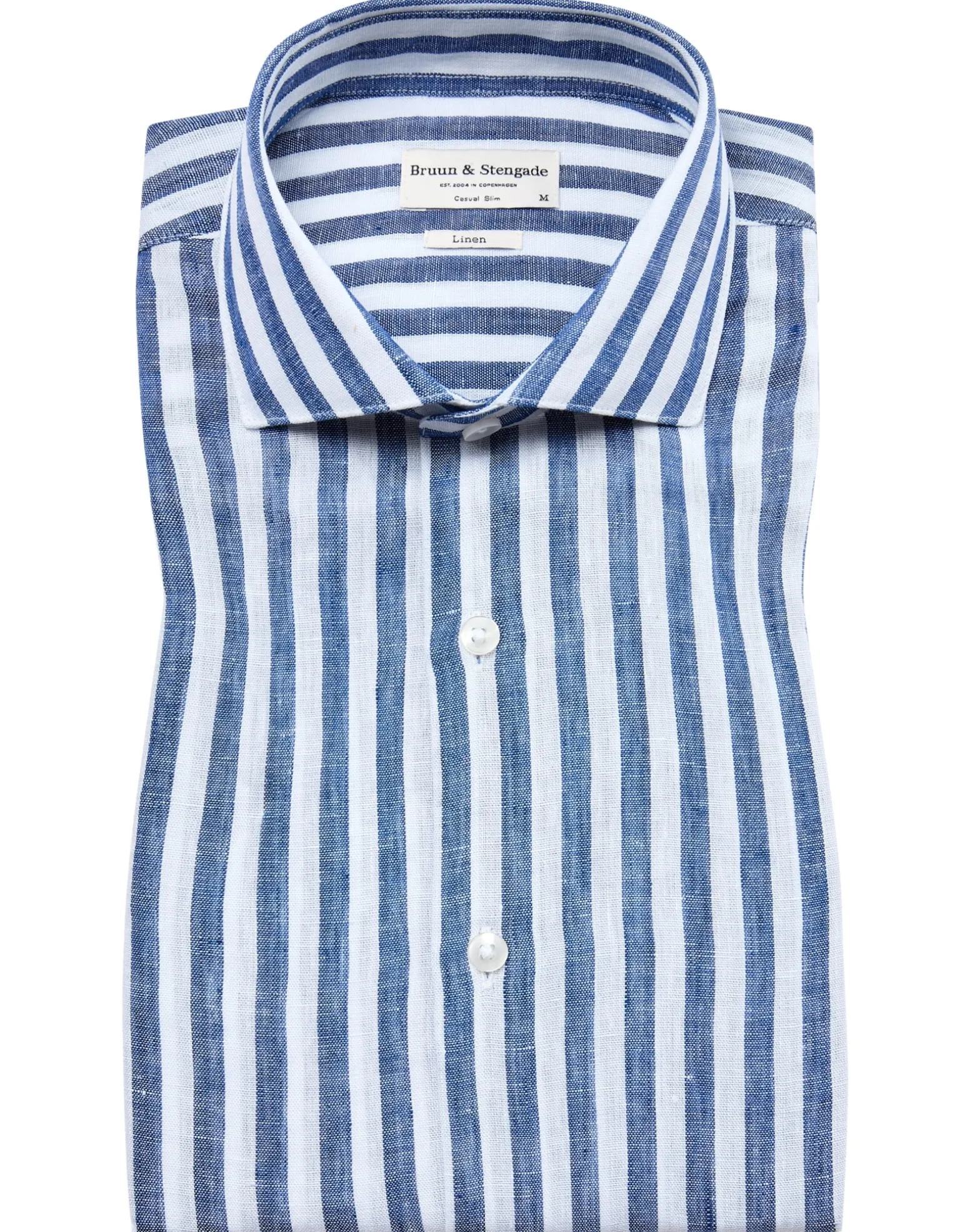 BS Valencia Casual Slim Fit Skjorta - Blue/White