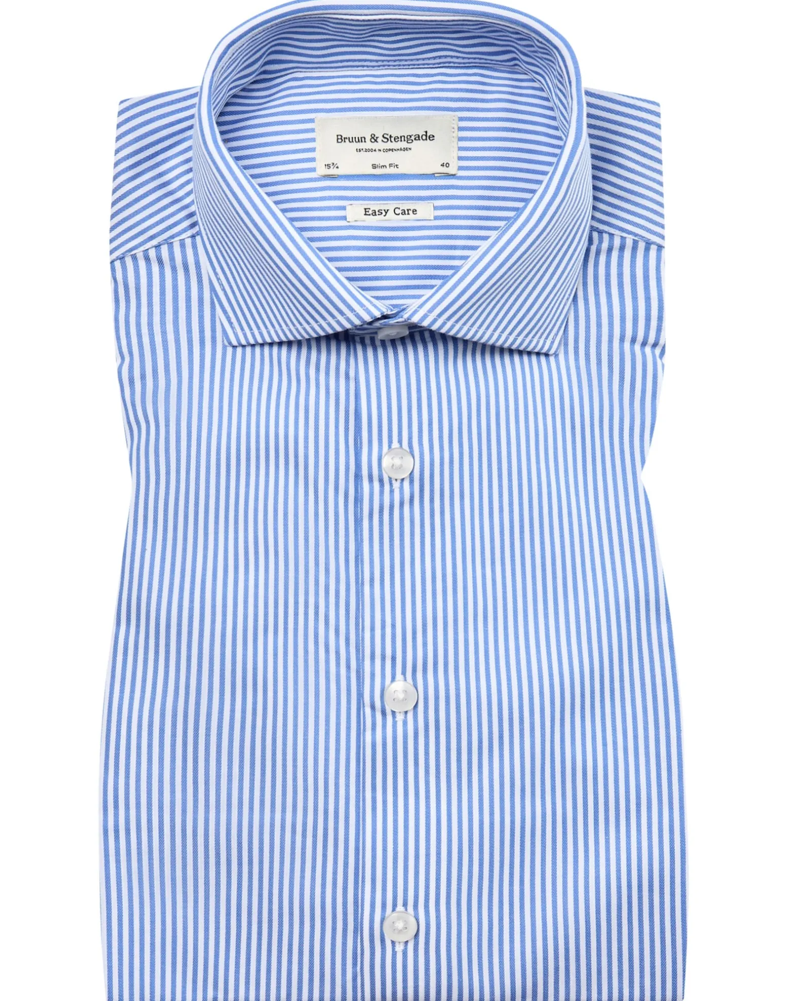 BS Vaughn Slim Fit Skjorta - Blue/White