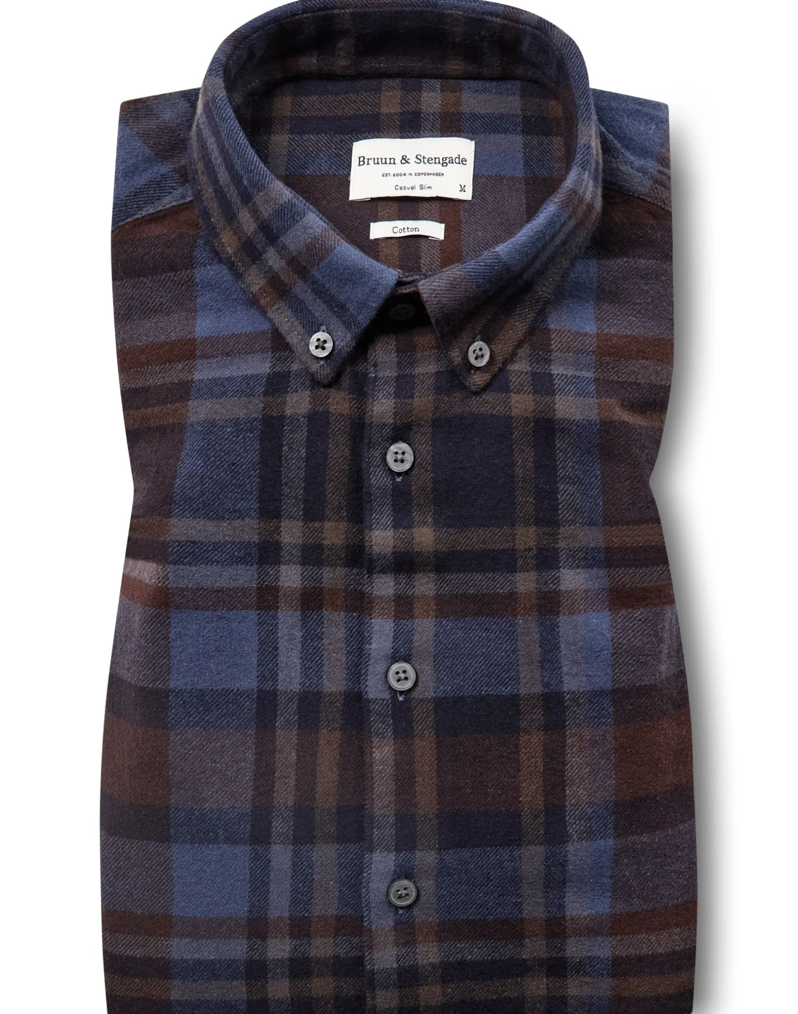 BS Watson Casual Slim Fit Skjorta - Brown