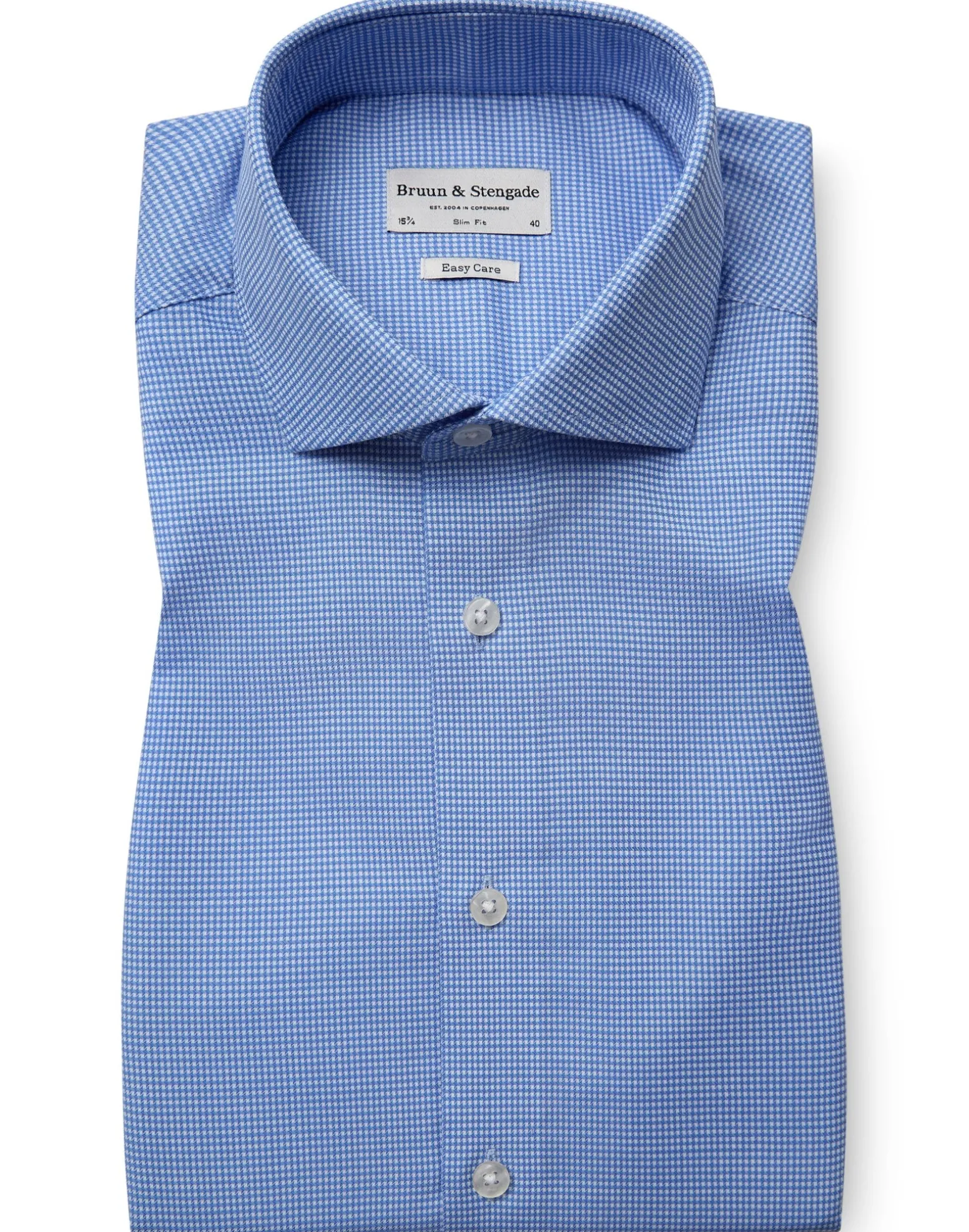 BS Young Slim Fit Skjorta - Blue