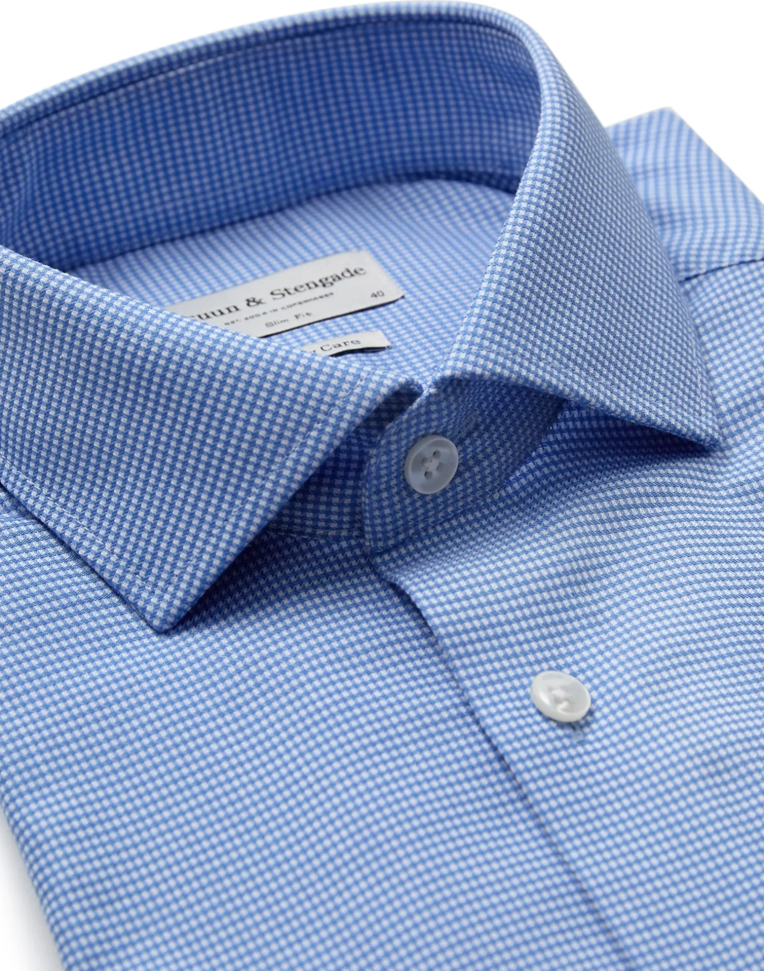 BS Young Slim Fit Skjorta - Blue